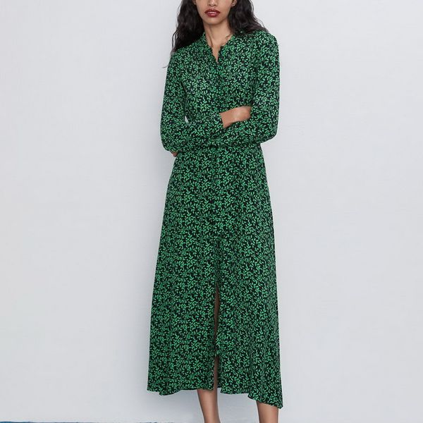 casual dresses women long dress autumn 2021 fashion floral green prints vestidos full sleeve modern lady maxi, Black;gray
casual dresses women long dress autumn 2021 fashion floral green prints vestidos full sleeve modern lady maxi, Black;gray