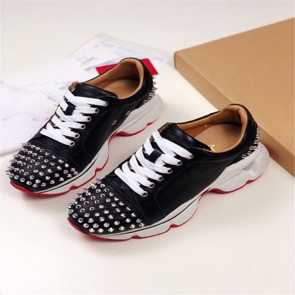 2020 new latest red men's and women's crystal studded sneakers black white leather suede platform casual shoes retro daddy shoes, Black;red
2020 new latest red men's and women's crystal studded sneakers black white leather suede platform casual shoes retro daddy shoes, Black;red