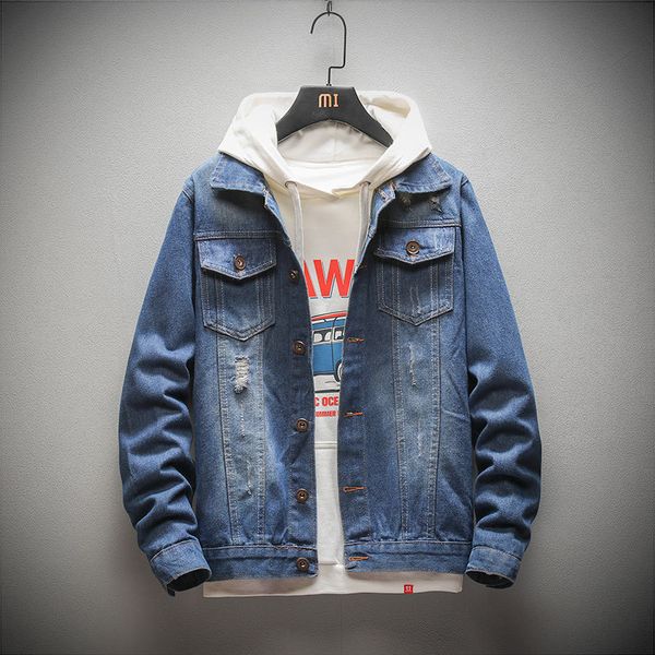 mens designer denim denim coat fashion slim denim jacket handsome coat, Black;brown
mens designer denim denim coat fashion slim denim jacket handsome coat, Black;brown