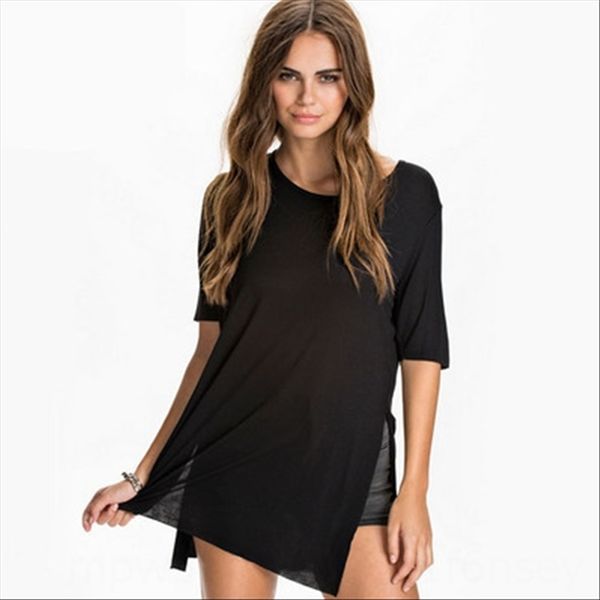 summer clothes front short back long side slit loose casual sleeve t-shirt summer clothes front short back long side slit loose casual sleev, White
summer clothes front short back long side slit loose casual sleeve t-shirt summer clothes front short back long side slit loose casual sleev, White