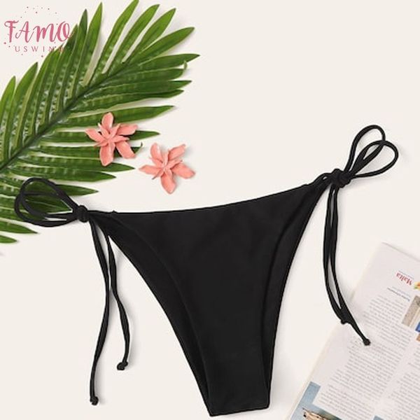 swimwear women briefs bikini bottom side ties brazilian thong swimsuit classic cut bottoms biquini swim short ladies swimsuit 3, White;black
swimwear women briefs bikini bottom side ties brazilian thong swimsuit classic cut bottoms biquini swim short ladies swimsuit 3, White;black