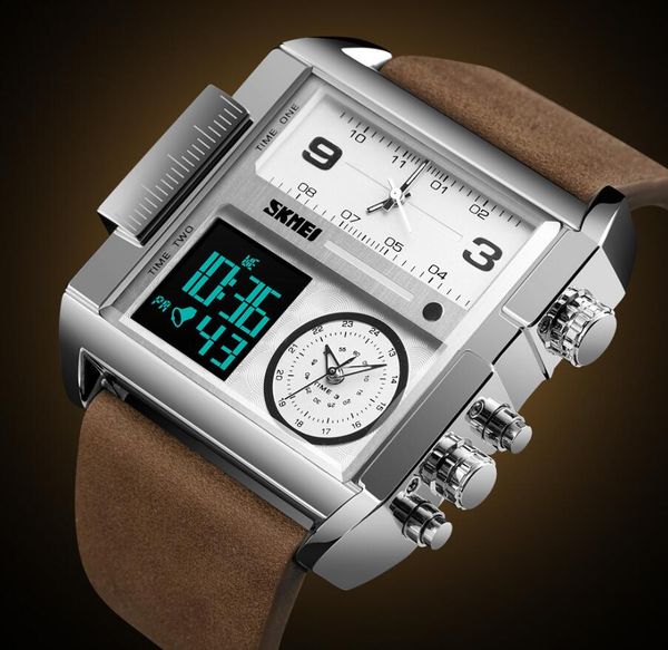 fashion hipster men's square large dial domineering quartz watch leather belt brand watch factory direct sales w-skm002, Slivery;brown
fashion hipster men's square large dial domineering quartz watch leather belt brand watch factory direct sales w-skm002, Slivery;brown