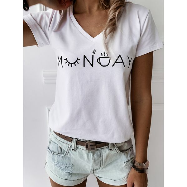 летний творческий graphic tshirt женщина повседневного короткого рукав v-образный вырез письмо printed тонкой футболка harajuku топов корейс, White
летний творческий graphic tshirt женщина повседневного короткого рукав v-образный вырез письмо printed тонкой футболка harajuku топов корейс, White
