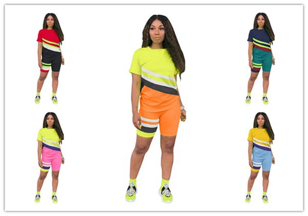 geometry striped patchwork trendy tracksuit women two piece clothing set short sleeve tees tshirt shorts outfit summer sportswear d6511, White
geometry striped patchwork trendy tracksuit women two piece clothing set short sleeve tees tshirt shorts outfit summer sportswear d6511, White