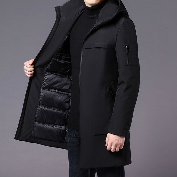down jacket men long thick winter jackets hooded down coat men solid fashion overcoat outerwear warm long jacket, Black
down jacket men long thick winter jackets hooded down coat men solid fashion overcoat outerwear warm long jacket, Black