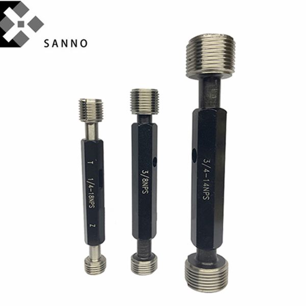 american system pipe thread plug gauge nps 1/16, nps 1/8, 1/4, 3/8, 1/2, 3/4 60 degree straight screw go nogo
american system pipe thread plug gauge nps 1/16, nps 1/8, 1/4, 3/8, 1/2, 3/4 60 degree straight screw go nogo