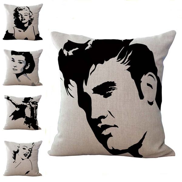 hepburn monroe jackson elvis star cotton linen pillow case square cushion covers throw pillowcase bedding set home decor 240379
hepburn monroe jackson elvis star cotton linen pillow case square cushion covers throw pillowcase bedding set home decor 240379