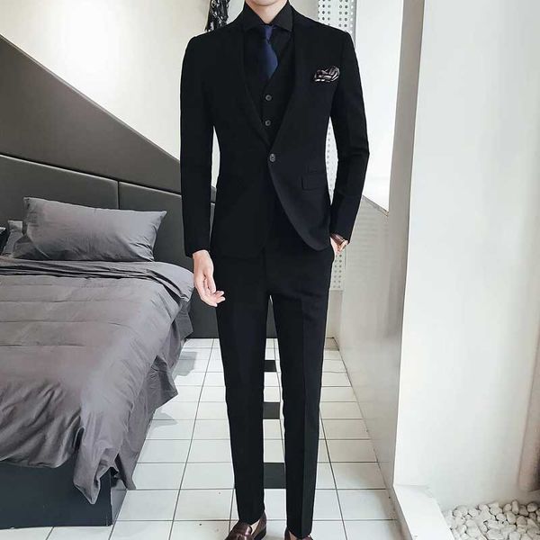 slim fit man black prom blazers groom tuxedos men suits for wedding trajes de hombre 3piece coat pants vest terno masculino costume homme, Black;gray
slim fit man black prom blazers groom tuxedos men suits for wedding trajes de hombre 3piece coat pants vest terno masculino costume homme, Black;gray