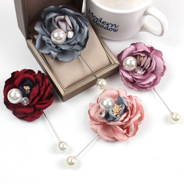 fashion romantic women handmade fabric brooch small fresh suit boutonniere flower pearl brooches wedding party accessories gifts, Gray
fashion romantic women handmade fabric brooch small fresh suit boutonniere flower pearl brooches wedding party accessories gifts, Gray