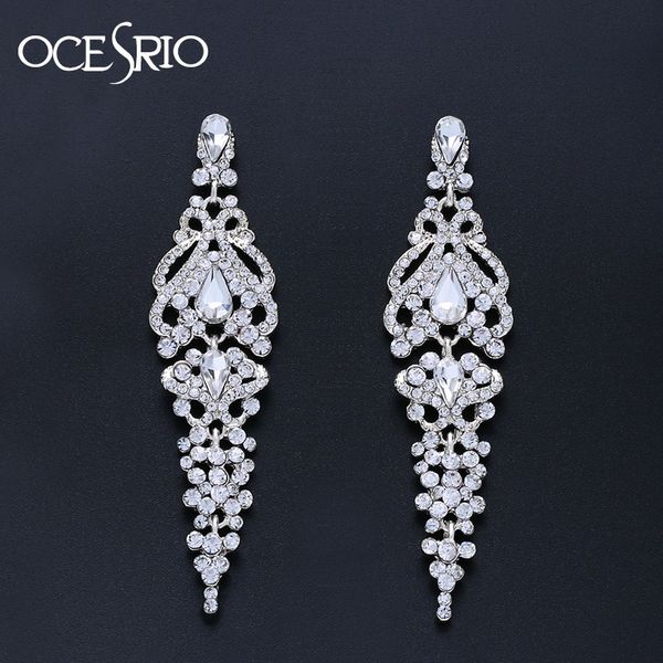 ocesrio long crystal wedding earrings for brides chandelier silver drop earrings wedding accessories fashion jewelry ers-n58
ocesrio long crystal wedding earrings for brides chandelier silver drop earrings wedding accessories fashion jewelry ers-n58