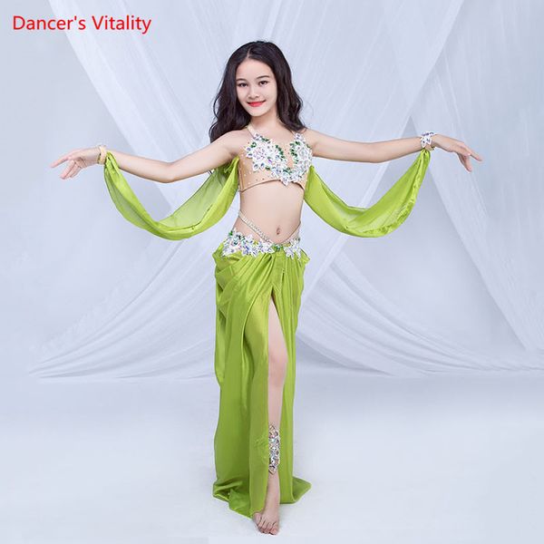 children girls belly dance 4 colors diamond bra with ribbon skirt 2 pieces set oriental dancing race performance costume, Black;red
children girls belly dance 4 colors diamond bra with ribbon skirt 2 pieces set oriental dancing race performance costume, Black;red