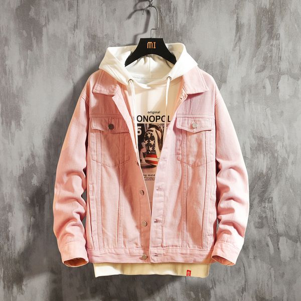pink jeans coat men's korean-style trend loose gown men autumn clothing clothes boy's autumn spring and, Black;brown
pink jeans coat men's korean-style trend loose gown men autumn clothing clothes boy's autumn spring and, Black;brown