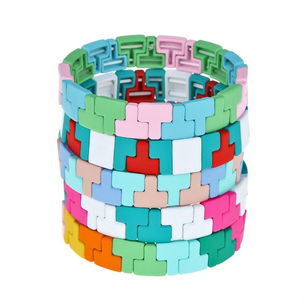 the latest alloy paint hand-woven tile bracelet bohemian tile bracelets can be customized color hand ring men and women, Black
the latest alloy paint hand-woven tile bracelet bohemian tile bracelets can be customized color hand ring men and women, Black