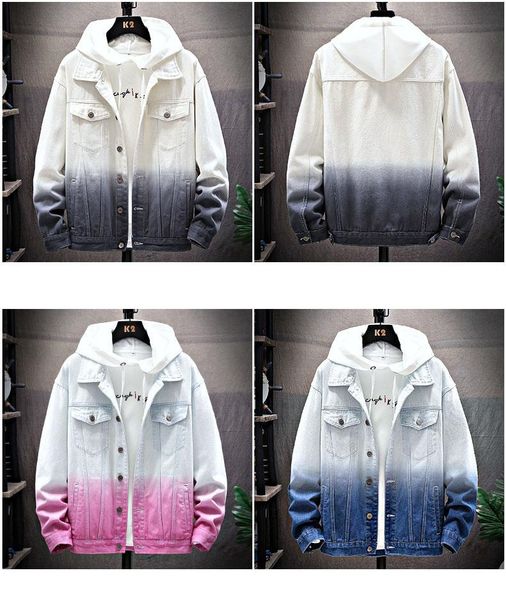 new mens designer jacket spring mens trend gradient denim jacket discoloration street handsome skateboard casual jacket, Black;brown
new mens designer jacket spring mens trend gradient denim jacket discoloration street handsome skateboard casual jacket, Black;brown