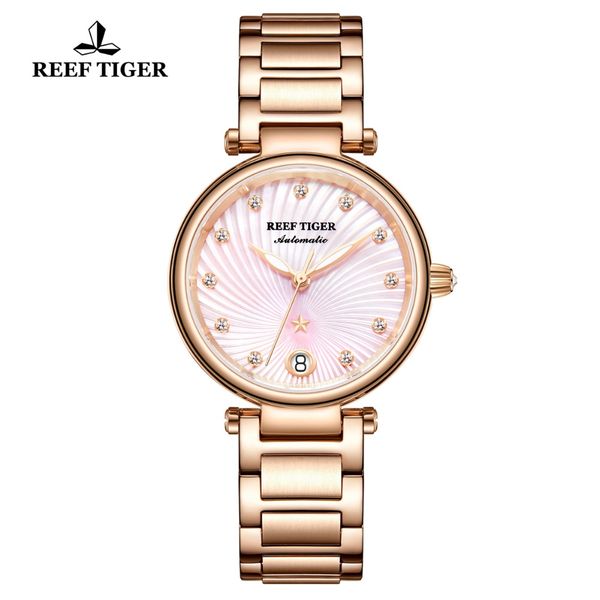 reef tiger/rt 2019 luxury watch ladies rose gold diamond bracelet watches date women pink watches gift rga1590, Slivery;brown
reef tiger/rt 2019 luxury watch ladies rose gold diamond bracelet watches date women pink watches gift rga1590, Slivery;brown