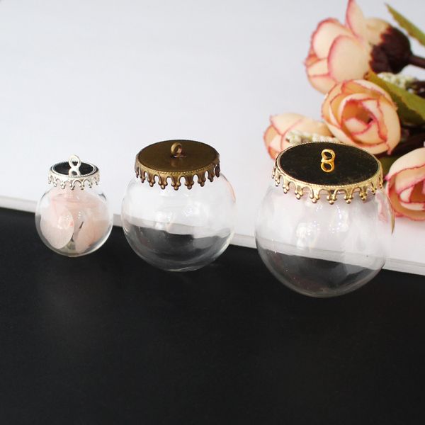 6pcs 25/30mm ball glass globe bottle pendants empty hollow glass globes glass bubble pendant jewelry accessory, Silver
6pcs 25/30mm ball glass globe bottle pendants empty hollow glass globes glass bubble pendant jewelry accessory, Silver