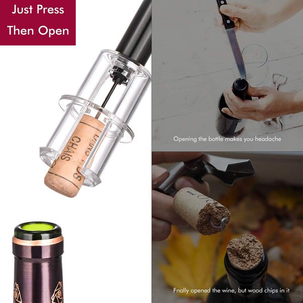 4pcs wine opener set air pressure pump bottle opener cork remover wine accessory tool kit wine bottle opener
4pcs wine opener set air pressure pump bottle opener cork remover wine accessory tool kit wine bottle opener