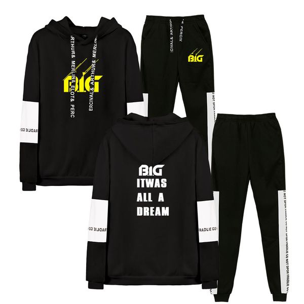 2019 autumn/winter b.i.g hip hop undertale hoodies sweatshirts and sweatpants men biggie two piece set hooded suit velvet, Black
2019 autumn/winter b.i.g hip hop undertale hoodies sweatshirts and sweatpants men biggie two piece set hooded suit velvet, Black