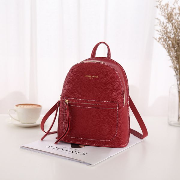 women backpack red/brown/pink/black/gray lady bag pu leather cute female backpack multifunction bags 2019 mochila feminina
women backpack red/brown/pink/black/gray lady bag pu leather cute female backpack multifunction bags 2019 mochila feminina