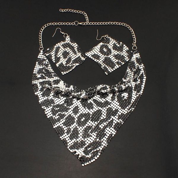 2pcs/set fashion women triangular scarf sequins charm statement bib necklace earrings jewelry set necklace+earring jewelry s, Silver
2pcs/set fashion women triangular scarf sequins charm statement bib necklace earrings jewelry set necklace+earring jewelry s, Silver