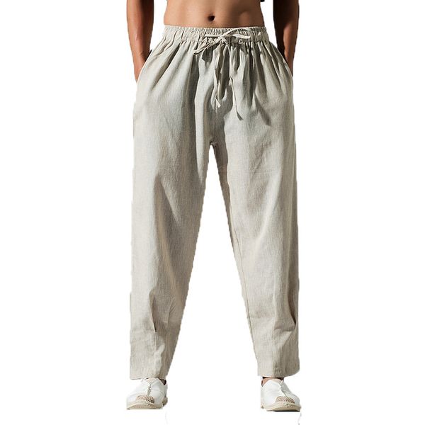 men pants mens solid linen drawstring flax pants men's streetwear cotton khaki trousers fashion pant linen pantalon hombre m-5xl, Black
men pants mens solid linen drawstring flax pants men's streetwear cotton khaki trousers fashion pant linen pantalon hombre m-5xl, Black