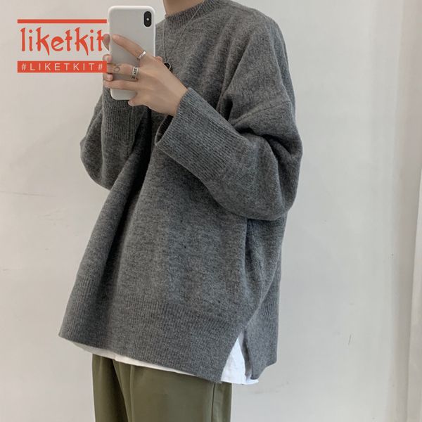 liketkit mens solid sweater 2020 new spring o-neck oversized casual knitted pullovers male split hem vintage streetwear autumn, White;black
liketkit mens solid sweater 2020 new spring o-neck oversized casual knitted pullovers male split hem vintage streetwear autumn, White;black