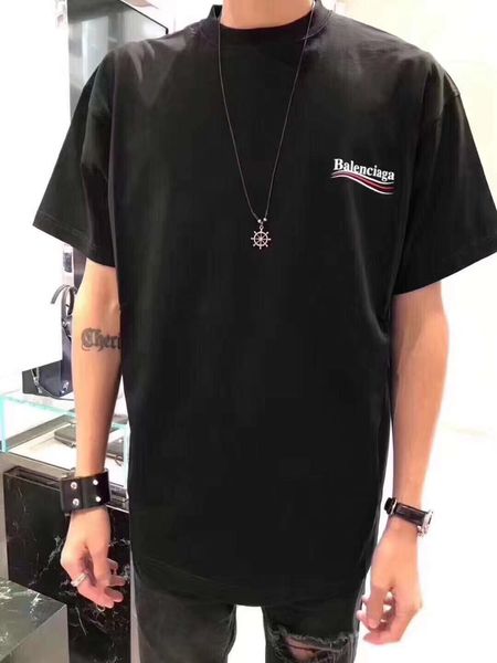 summer paris letter print loose rainbow cola logo cotton t-shirt men and women couple style brand fashion designer, White 
summer paris letter print loose rainbow cola logo cotton t-shirt men and women couple style brand fashion designer, White