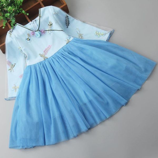 girls princess flowers embroidery children clothing chinese style v-neck girls dresses, Red;yellow
girls princess flowers embroidery children clothing chinese style v-neck girls dresses, Red;yellow