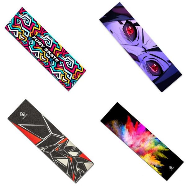 skateboard electric scooter griptape stickers non-slip skate board rough sandpaper 84*23cm fish board longboard grip tape paster