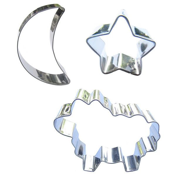 stars, moon, sheep shape 3 pieces biscuit cutting molds, baking tools, cake decorating soft candy tools. other bakeware
stars, moon, sheep shape 3 pieces biscuit cutting molds, baking tools, cake decorating soft candy tools. other bakeware