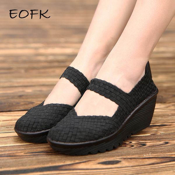 eofk new summer women platform shoes woven loafers handmade woven slip on nylon wedges shoes woman large size 42 female footwear, Black
eofk new summer women platform shoes woven loafers handmade woven slip on nylon wedges shoes woman large size 42 female footwear, Black