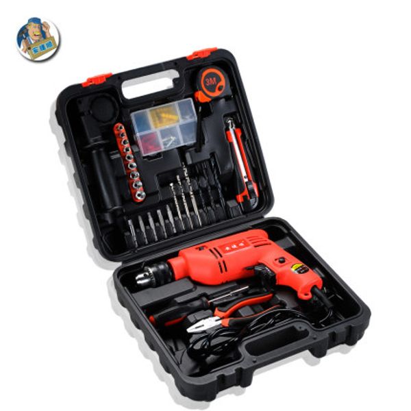 an jieshun hardware tool set household multi-function woodworking toolbox electrician repair combination set with electric drill
an jieshun hardware tool set household multi-function woodworking toolbox electrician repair combination set with electric drill