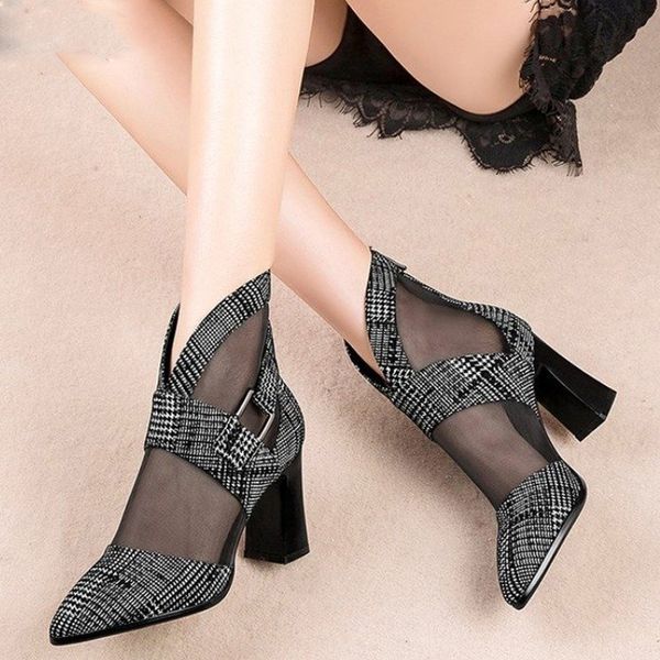 women hollow out summer cool mesh ankle boots roman female chunky high heels lady girls fashion martin sandals boots shoes, Black
women hollow out summer cool mesh ankle boots roman female chunky high heels lady girls fashion martin sandals boots shoes, Black