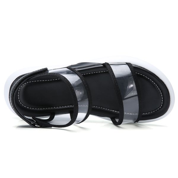 cool and refreshing versatile flat anti-slip casual sandals korean-style college style summer women's cool beach transparent vel, Black
cool and refreshing versatile flat anti-slip casual sandals korean-style college style summer women's cool beach transparent vel, Black