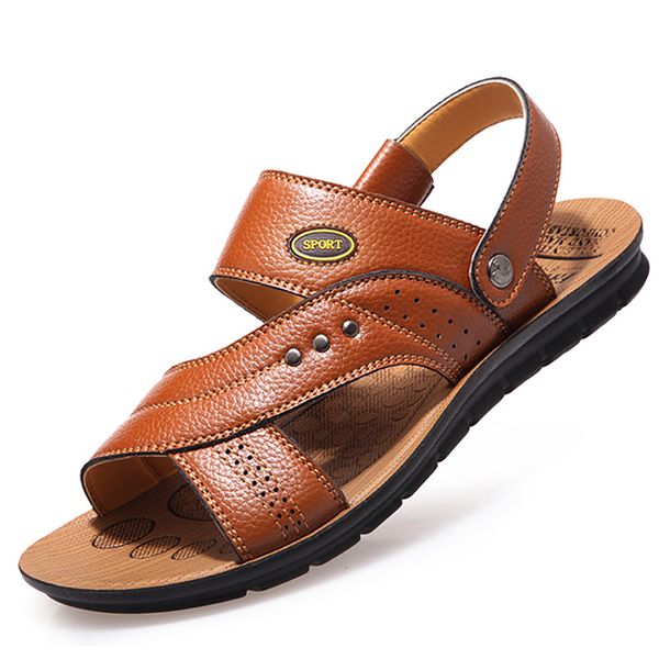 summer men slippers genuine leather sandals outdoor men casual shoes fashion sandals beach shoes flip-flops zapatos sapato, Black
summer men slippers genuine leather sandals outdoor men casual shoes fashion sandals beach shoes flip-flops zapatos sapato, Black