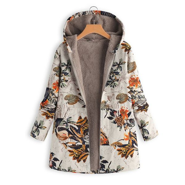 plus size women's winter thick cotton jacket warm outwear floral print hooded pockets vintage oversize coat thickened jacket, Black;brown
plus size women's winter thick cotton jacket warm outwear floral print hooded pockets vintage oversize coat thickened jacket, Black;brown