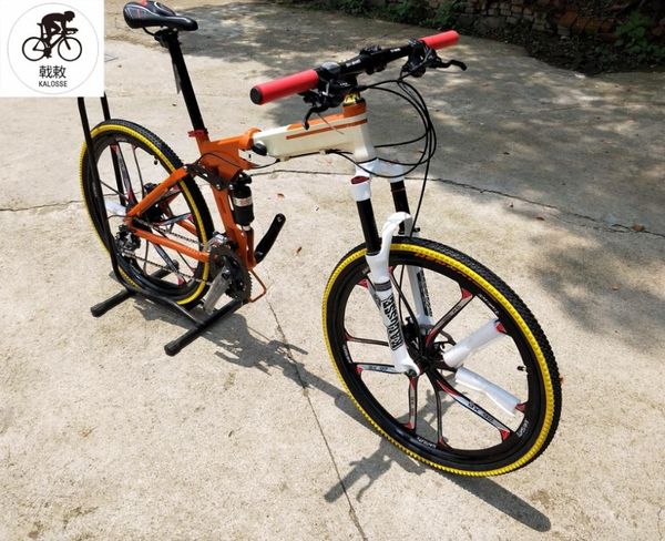kalosse full suspension aluminum alloy mountain bike hydraulic brakes 24/27/30 speed foldable bike bicycle
kalosse full suspension aluminum alloy mountain bike hydraulic brakes 24/27/30 speed foldable bike bicycle