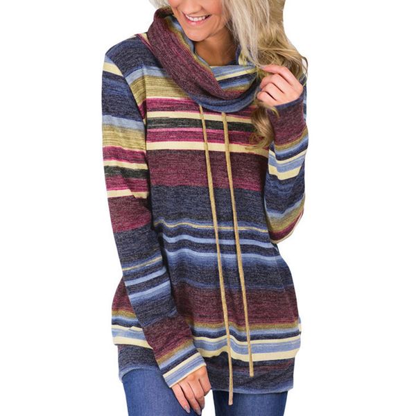women's sweater autumn t-shirt fashion pullover drawstring casual loose shirt plus size, White
women's sweater autumn t-shirt fashion pullover drawstring casual loose shirt plus size, White