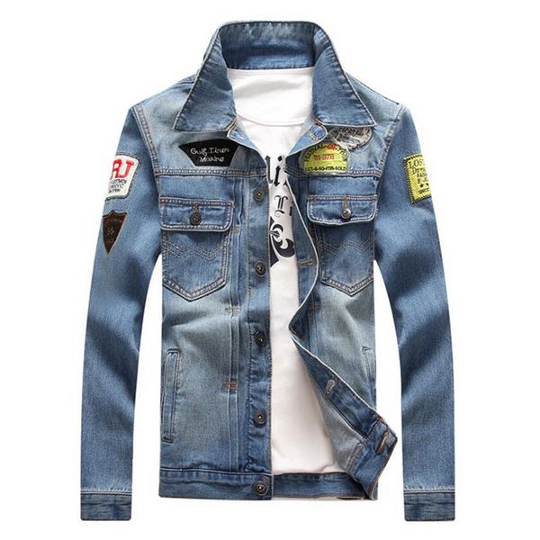 men jacket 2020 denim jacket casual slim jean coat outdoors fashion autumn long sleeve casual outwear patchwork, Black;brown
men jacket 2020 denim jacket casual slim jean coat outdoors fashion autumn long sleeve casual outwear patchwork, Black;brown
