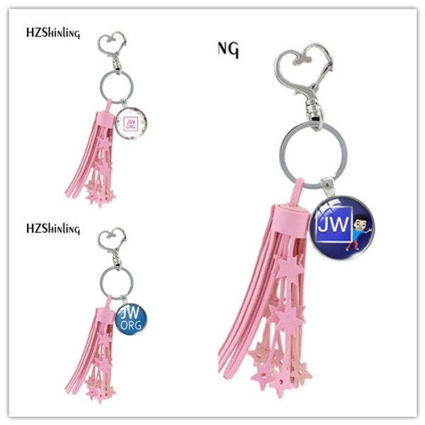 new arrival jw.org heart tassel key chains fashion jehovah's witnesses pendant keyring glass p cabochon charm jewelry, Silver
new arrival jw.org heart tassel key chains fashion jehovah's witnesses pendant keyring glass p cabochon charm jewelry, Silver