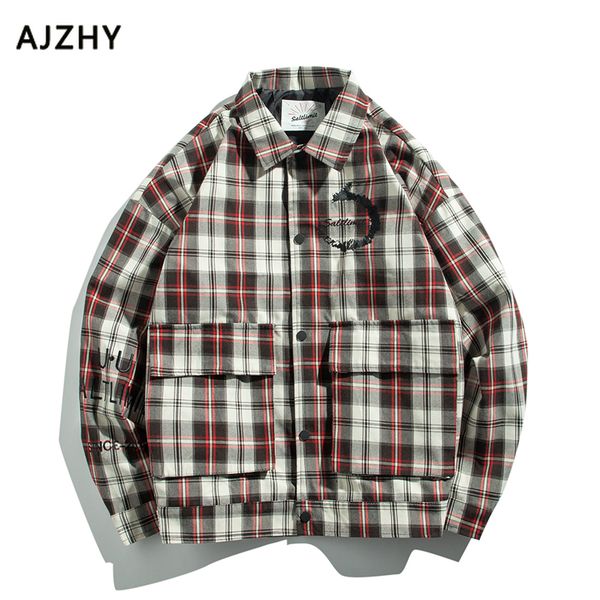mens jackets and coats mens bomber jacket 2019 plaid hip hop streetwear winter autumn fashion casual pockets winter clothing men, Black;brown
mens jackets and coats mens bomber jacket 2019 plaid hip hop streetwear winter autumn fashion casual pockets winter clothing men, Black;brown