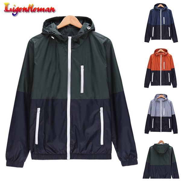 men casual lightweight windbreaker jacket couple coat spring autumn new men's female hooded sunscreen coat zipper fashion jacket, Black;brown
men casual lightweight windbreaker jacket couple coat spring autumn new men's female hooded sunscreen coat zipper fashion jacket, Black;brown