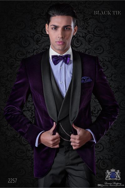 purple velvet groom tuxedos shawl lapel groomsmen wedding dress autumn winter style men formal party prom suit(jacket+pants+tie+vest) 888, Black;gray
purple velvet groom tuxedos shawl lapel groomsmen wedding dress autumn winter style men formal party prom suit(jacket+pants+tie+vest) 888, Black;gray