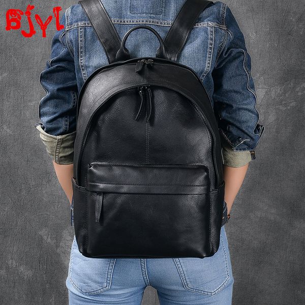 new men's leather backpack high-end soft black leather retro large-capacity men travel backpacks computer bag male school bags
new men's leather backpack high-end soft black leather retro large-capacity men travel backpacks computer bag male school bags