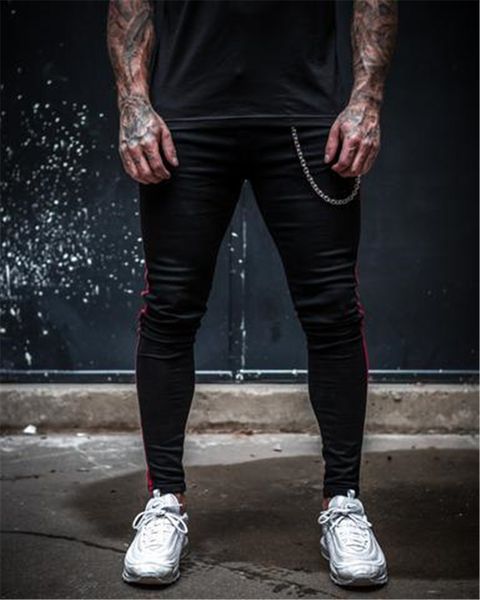 skinny panelled mens designer pants fashion zipper mens casual trousers solid color mens pencil pants male clothing, Black
skinny panelled mens designer pants fashion zipper mens casual trousers solid color mens pencil pants male clothing, Black