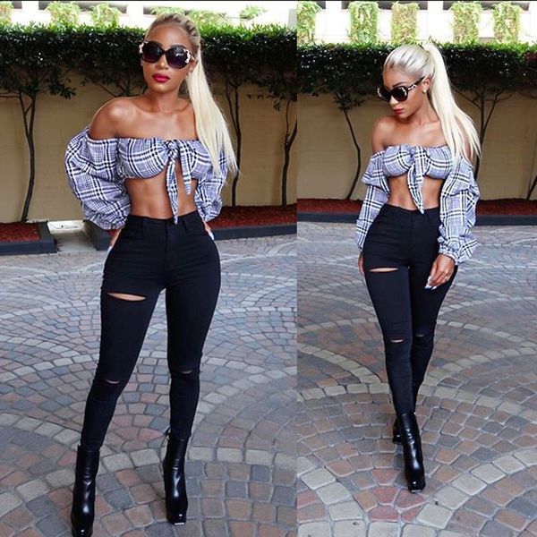 womens skinny jeans ripped destroyed black high waist hip raise pencil pants slim fit jeans pants women clothes drop shipping, Blue
womens skinny jeans ripped destroyed black high waist hip raise pencil pants slim fit jeans pants women clothes drop shipping, Blue