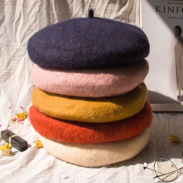 lady spring winter berets hat painter style hat women wool vintage berets solid color caps female bonnet warm walking cap, Blue;gray
lady spring winter berets hat painter style hat women wool vintage berets solid color caps female bonnet warm walking cap, Blue;gray