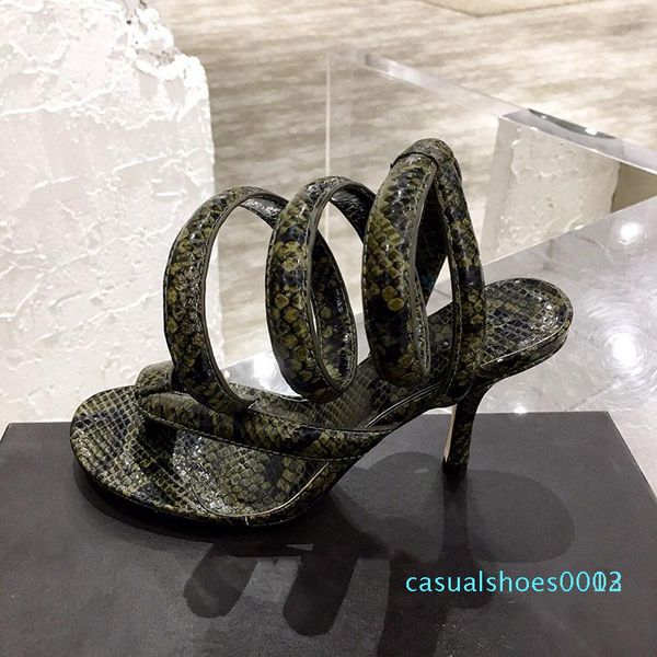 womens sandals python printed coiled ankle strap sandals 2020 new fashion luxury designer heels spiral sandals summer flip flops c03, Black
womens sandals python printed coiled ankle strap sandals 2020 new fashion luxury designer heels spiral sandals summer flip flops c03, Black