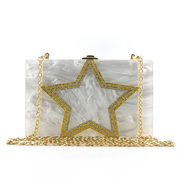 2020 women acrylic bag gold five star evening clutch bags wedding banquet wallets with chain white purse drop shipping mn1666
2020 women acrylic bag gold five star evening clutch bags wedding banquet wallets with chain white purse drop shipping mn1666