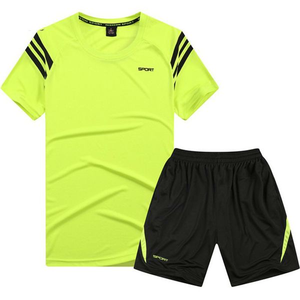 men's summer sets training suits streetwear tees+shorts fitness mens tracksuit sporting male quick-dry 2 piece track suit, Gray
men's summer sets training suits streetwear tees+shorts fitness mens tracksuit sporting male quick-dry 2 piece track suit, Gray